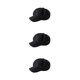 thumbnail image 5 of Sonducket Gorras con visera Boina de lana de estilo informal Tacto cómodo Sombreros octogonales ajustables ligeros Sombrero fácil de combinar Negro 3Conjunto, 5 of 6