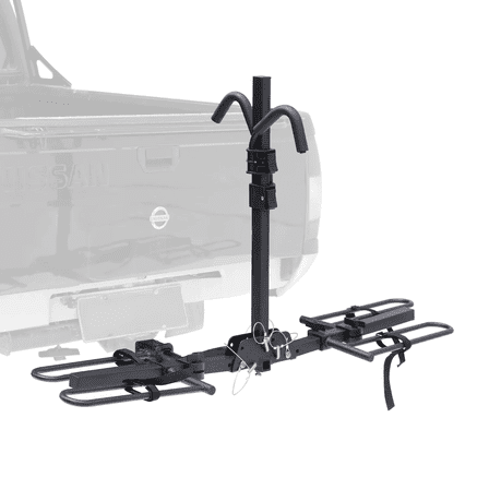 Uriah Products Hitch-Mount Platform 2-Bike Rack | Foldable, 80 lbs Capacity for Cars SUVs Vans RVs