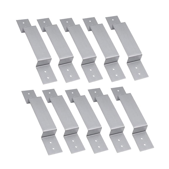 10pcs Fence Post Set Fence Panel Support Metal Fence Post Fixing Post Mounting Easy Installation for Stable Fencing
