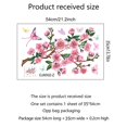 thumbnail image 4 of Window Stickers - 1 Stunning Pink Flower Pattern Decorative Static Cling Stickers to Prevent Birds from Colliding in Your Windows, 4 of 5