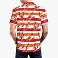 thumbnail image 5 of Rocae Red Lobster for Men's Short Sleeve Polo Shirt, Quick Drying Performance Moisture Wicking Sports Men's Golf Shirt Small, 5 of 9