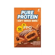 Pure Protein, Cinnamon Brown Sugar Soft Baked Breakfast Bars, 4 Ct