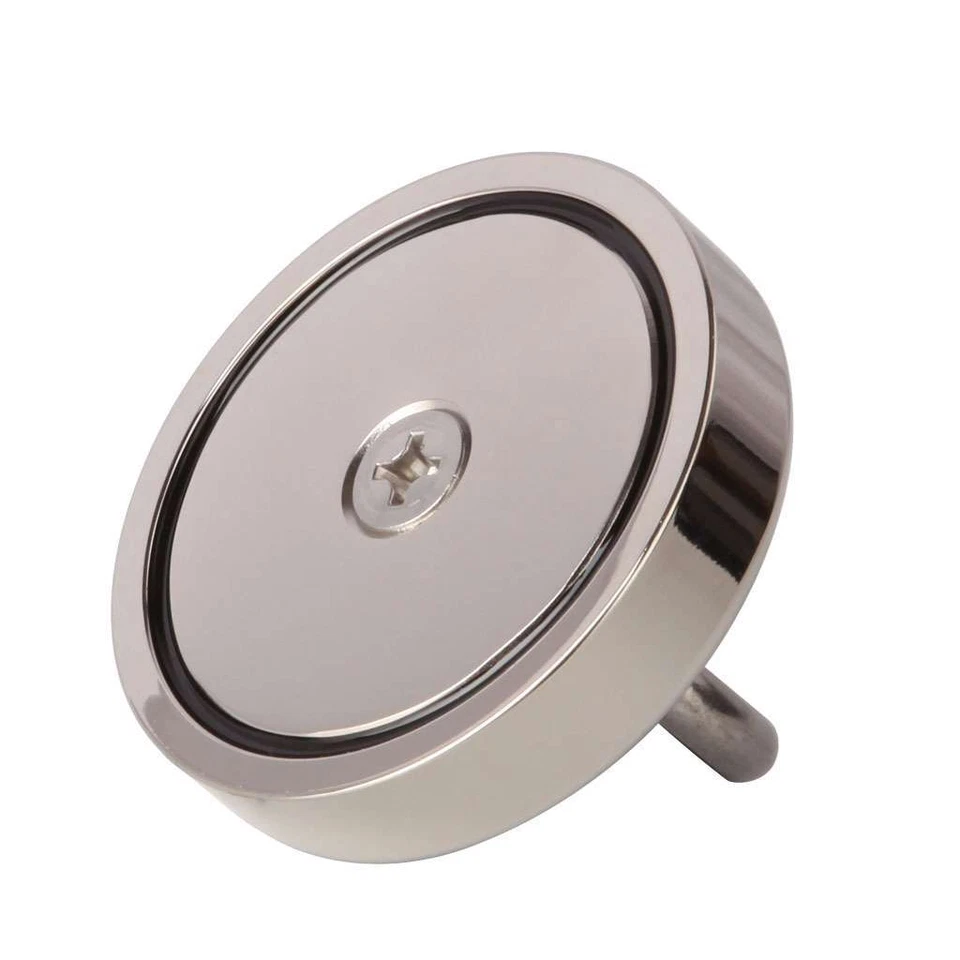 N52 Fishing Magnet Strong Neodymium Pull Force Treasure Hunt 400 Lbs 48Mm Us