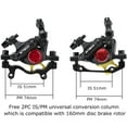 thumbnail image 5 of BUCKLOS Zoom HB-100 MTB Line Pulling Hydraulic Disc Brake Calipers Front + Rear, Aluminum Alloy Mountain Bike Hydraulic Disc Brakes with is/PM Universal Caliper Adapter for XC Trail, Fat Bike, 5 of 7