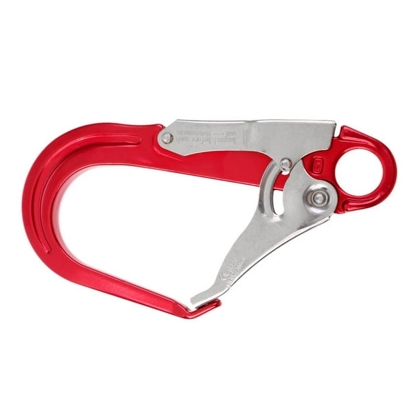 Luzkey Heavy Duty Rock Climbing Fall Protection Lanyard Snap Clip Hook-Red Red