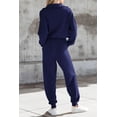thumbnail image 2 of Conjunto Deportivo PRETTYGARDEN Mujer 2 Piezas con Cierre Azul Oscuro Talla L, 2 of 7