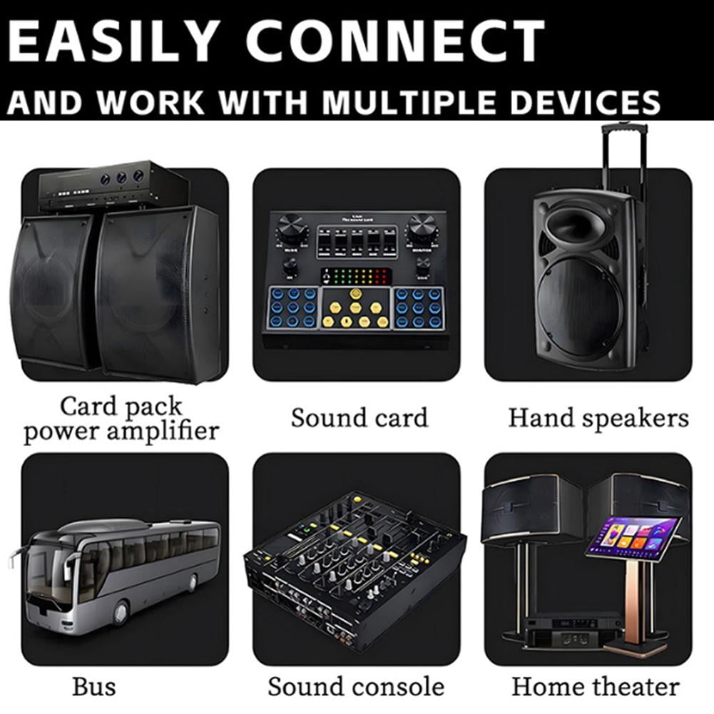Agiufgs Professional UHF Wireless Microphone System, 2 Mics for Clear Audio, Perfect for Karaoke & Stage Performances
