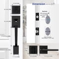 thumbnail image 3 of Poignée de Porte avant Robuste Améliorée Ensemble de Serrure de Porte avant Poignées de Porte d'Entrée Extérieures Mates (Sans Pêne Dormant), 3 of 7