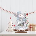 thumbnail image 4 of Pintura de Diamantes Wdftyju Decoración de Escritorio Muñeco de Nieve de Navidad de Madera, 4 of 7