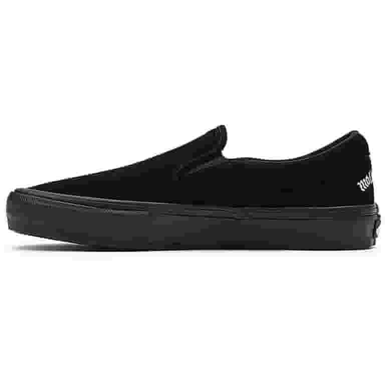コラボ VANS x MOTORHEAD SKATE SLIP-ON スニーカー Vans x Motorhead Skate Slip On Shoes - Black / Black
