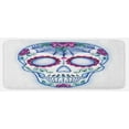 thumbnail image 1 of Sugar Skull Kitchen Mat, Day of the Dead Colorful Skeleton Floral Ornament Hand Drawn Style Doodle, Plush Decorative Kitchen Mat with Non Slip Backing, 47" X 19", Multicolor, by Ambesonne, 1 of 1