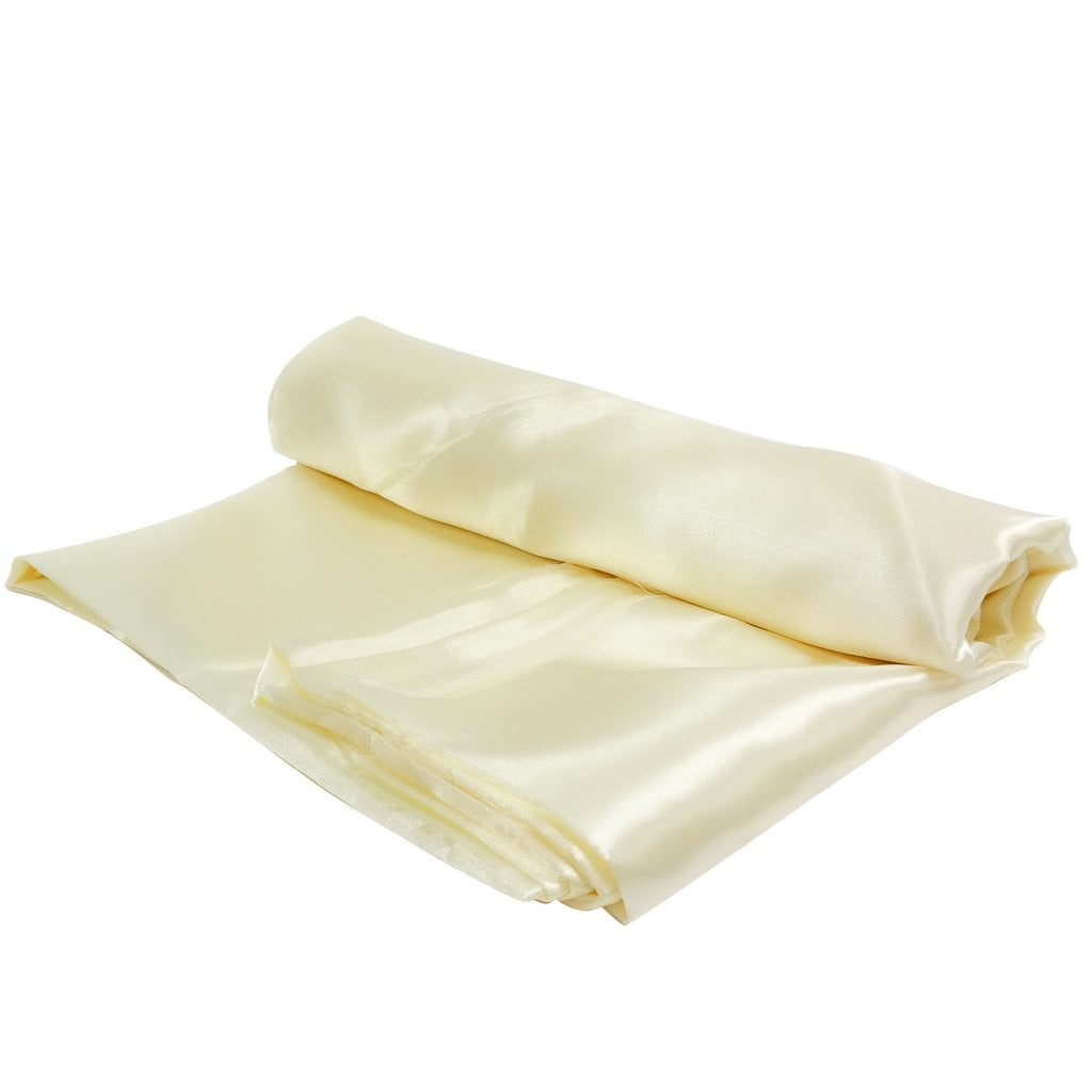 Shason Textile (4 Yards Precut) Special Occasion Costume Satin Precut Fabric, Ivory