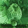 thumbnail image 1 of Ahgly Company Tapis d'Intérieur Lavable en Machine Carré Vert Émeraude Profond, 8 Pieds Carré, 1 of 7