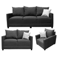 thumbnail image 1 of Sala Modular 3-2-1 El Bazar Store Atlanta Lino Gris Oxford Sofa Love seat sillon, 1 of 8
