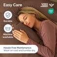 thumbnail image 5 of CGK Linens Premium Reversible Down Alternative Comforter - King Size All-Season Fluffy & Cozy Duvet Insert, Brown/Beige, 5 of 7