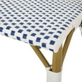 thumbnail image 3 of Christopher Knight Home Elize Outdoor French Cafe Chairs (Set of 4) by  Blue + White + Bamboo Print Finish, 3 of 4