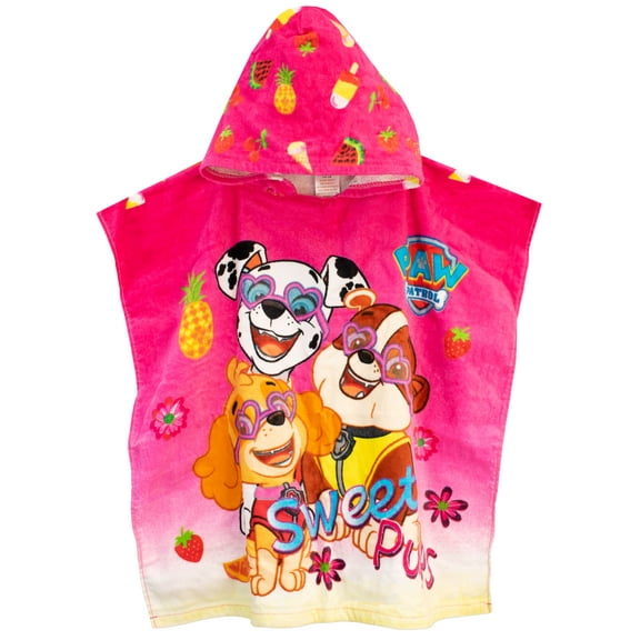 Paw Patrol Girls Poncho One Size