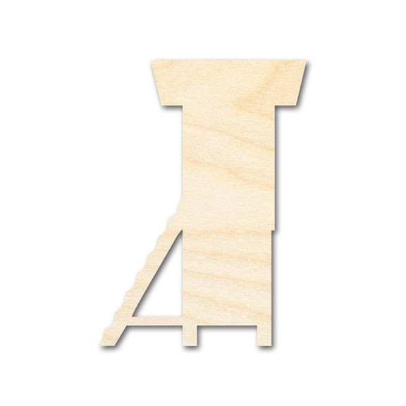 Unfinished Wood Hunting Tree Stand Shape | DIY Craft Cutout | up to 46" DIY 12" / 3/4"