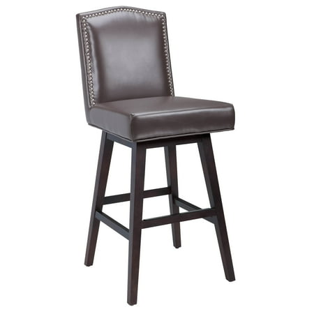 Sunpan 5west Maison Bonded Leather Swivel Bar Stool Sunpan 5west Maison Bonded Leather Swivel Bar Stool