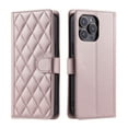 thumbnail image 2 of for iPhone 15 Pro Wallet Case, Premium PU Leather Magnetic Flip Folio Case with Wrist Strap Credit Card Holder for Women Men Crossbody Strap Phone Case Cover for iPhone 15 Pro, Rosegold, 2 of 8