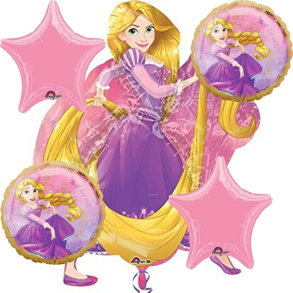 Disney Princess Rapunzel Foil Balloons Bouquet