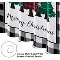 thumbnail image 3 of Merry Christmas Shower Curtain Buffalo Check Plaid Trees Shower Curtains Farmhouse Bathroom Decor with 12 Hooks,72 x72 Inches, 3 of 5