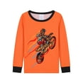 thumbnail image 4 of WIBACKER 1-12Years Kids Boys Pajamas Set Toddler Boy Long Sleeve Tops and Pants 2 Piece Pjs Sleepwear Motorcyclist Jammies, 4 of 12