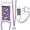 Purple, variant on Glitter Case for Google Pixel 7A with Adjustable Lanyard Neck Strap, Sparkle Transparent Quicksand Waterfall Soft TPU Liquid Cover for Google Pixel 7A LSGS-Silver