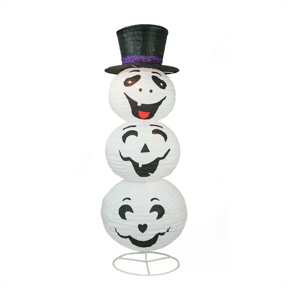 3.6' Lighted Ghost Trio Outdoor Halloween Decoration