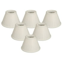 Royal Designs, Inc. Pleated Empire Chandelier Shade CS-112WH-6, White, 3 x 6 x 4.25, Pack of 6