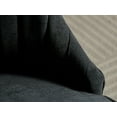 thumbnail image 6 of Black Mid Century Dining Chairs Set of 4, Modern Kitchen & Dining Room Chairs Set of 4, Linen Upholstered Kitchen Chairs for Dining Table, Sillas de Comedor, Wood Legs (Black, 4 Pcs), 6 of 11