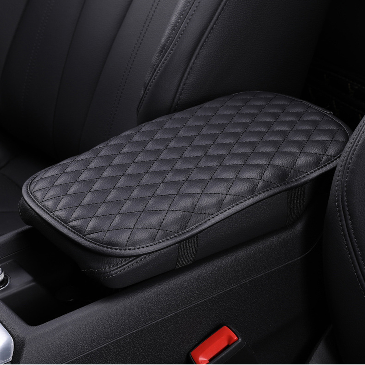 Car Armrest Cover Universal Car Armrest Pad Waterproof Car Center Console Cover 11.8 x 7.87 Inch Car Armrest Seat Box Cover Protector Car Decoration Accessories for Vehicle SUV Truck Car (Black) - image 4 of 8