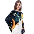 thumbnail image 4 of Sea Slug Chiffon Hair Scarf for Women, Lightweight Breathable Silk Scarf, 180*73 inches, Head Wrap for Summer and Fall Fashion, 4 of 6