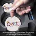 thumbnail image 4 of CounterArt "Queen Of Everything" 1 Pack Absorbent Stone Coaster for Vehicle Cup Holder 2.6” Diameter, 4 of 7