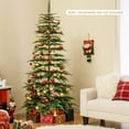 thumbnail image 3 of Costway Arbre de Noël Pré-Éclairé de 7,5 Pieds avec Charnière, Minuterie de 612 Pointes de Branches et 540 Lumières, 3 of 10