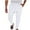White, variant on Inleife mens pants under $10 Men Leisure Time Solid Color Button Elastic Waist Draw Rope Full Length Pants