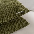 thumbnail image 5 of Fancy Homi 1 Pack Boho Moss Green Decorative Throw Pillow Covers 12x20 inch for Couch Bed Sofa, Rustic Modern Farmhouse Home Decor, Soft Plush Corduroy Cute Rectangle Cushion Case 30x50 cm, 5 of 5