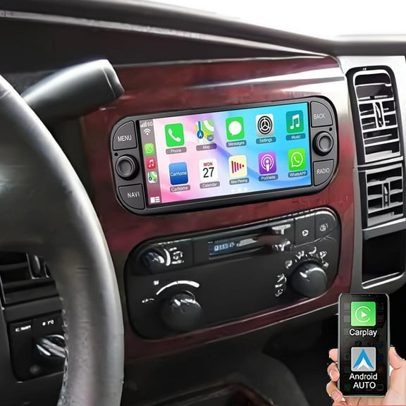 Gsuatey Android 13 Car Radio for Dodge Durango 2001-2003, 6.86" HD Touchscreen Stereo with Wireless Carplay & Android Auto WiFi Bluetooth GPS Navigation Backup Camera FM