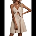 thumbnail image 3 of Vestido de Algodón con Tirantes para Mujer, Falda Corta Informal de Moda Albaricoque S, 3 of 10
