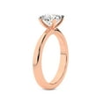 thumbnail image 4 of 2 Carat IGI Certified Cushion Shape Lab Grown Diamond Engagement Ring | 14K Rose Gold | Juniper Crossover Solitaire Diamond Ring | FG-VS1-VS2 Quality Friendly Diamonds, 4 of 5