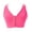 Hot Pink, variant on Valmont Zip-Front Sports Bra - 1611A