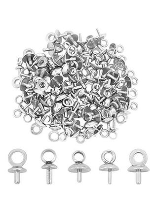 TOYMIS 400pcs Mini Screw Eye Pins, Mini Metal Eye Pins Small Eye Pin Pendants for DIY Art&Crafts, Jewelry Making Findings, Charm Bead Supplies