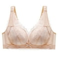 thumbnail image 5 of TAIAOJING Wireless Bra Seamless Bra for Women Underwire Bra Lace Floral Bra Unlined Unlined Plus Size Full Coverage Bra Brassiere, 5 of 5