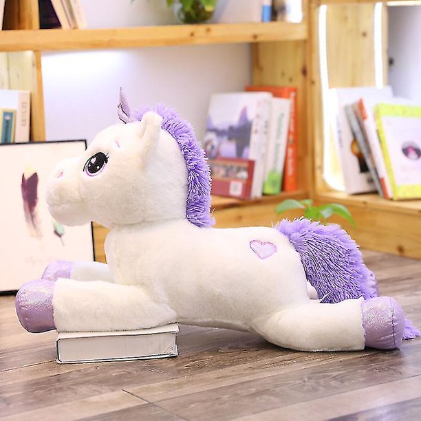 Juguete de peluche de unicornio de tamaño gigante, muñecos de unicornio de dibujos animados de peluche suave, caballo Animal, regalo de alta calidad para triangulación de envíos