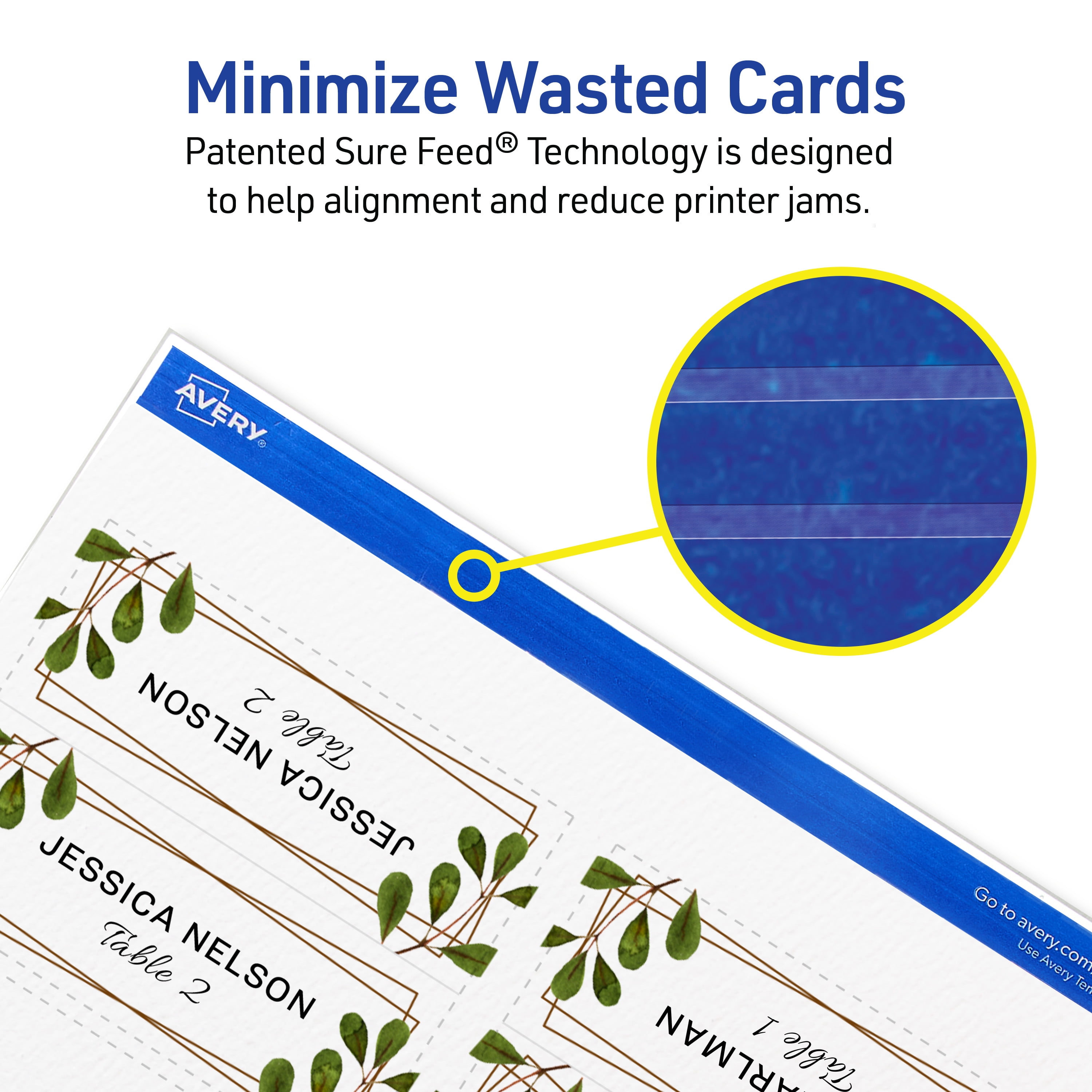 (2 pack) Avery® Place Cards, 1-7/16" x 3-3/4", White, 150 Tent Cards (5011)