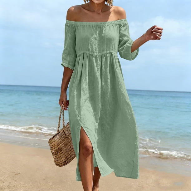 chiffon dress designs Red Color:Dusty Blue-Upgrade Jade Waist 65cm Maxi Dress Casual Tops