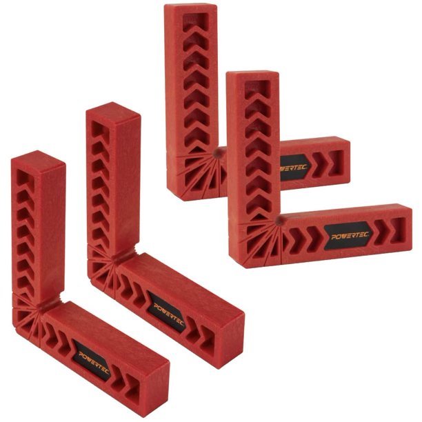 POWERTEC 71627 90 Degree Positioning Squares, 6Inch Assembly Square