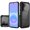 Black, variant on For Samsung Galaxy A57 Ultimate CaseX Transparent Hybrid Case with Metal Buttons And Camera Edges - Blue