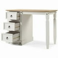 thumbnail image 4 of Bridge Brazil Wood Dressing Table Vanity Makeup Corona Collection | Furniture Dash Antique White, 4 of 5