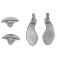 thumbnail image 1 of 4 PCS Metal Paddles, 2 Pairs Shoulder Buttons Extension Triggers For PS5 Controller, Back Hair Trigger Locks Replacement Parts For PS5 Edge Controller, 1 of 8